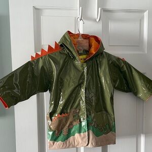 Kids Dinosaur Raincoat with Hood